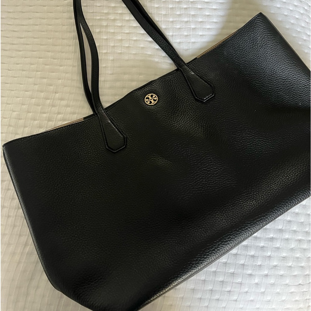 Tory Burch pebble leather tote bag